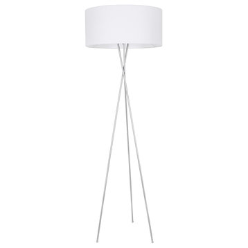 Elegant Lighting LD6191 Cason 1 Light 66" Tall Tripod Floor Lamp - Silver
