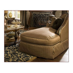 The Sovereign Soft Mink Chaise by Michael Amini - Furniture