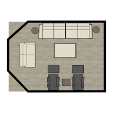 Living room sofa layout