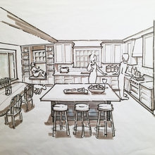Sketch Kitchen Drawing
