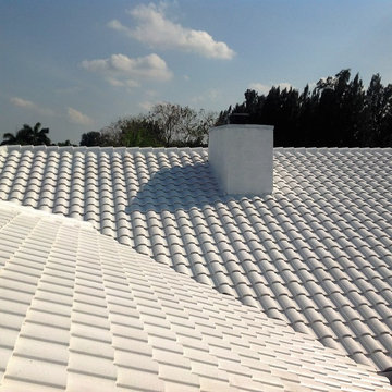 HIGH PROFILE BARREL ROOF TILES - EXTRA WHITE