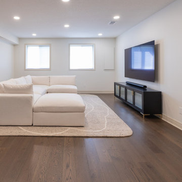 Playful, Modern Basement Designed for Family Living