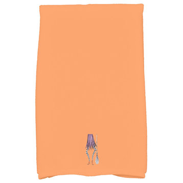 Esmerelda 18"x30" Orange Halloween Print Kitchen Towel