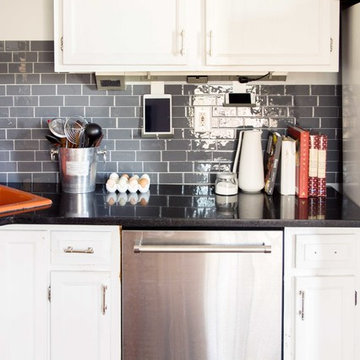 Contemporary Grey Bungalow Kitchen