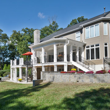 Exterior Remodel Turns Home Backyard into Gorgeous Retreat in Great Falls, Va