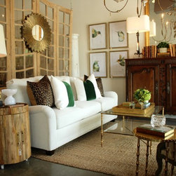 Ming Birch Emerald Pillow - Decorative Pillows