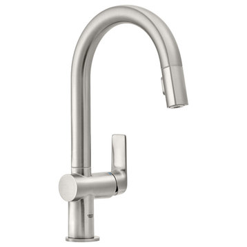 Grohe 30 378 Defined 1.75 GPM 1 Hole Pull Down Bar Faucet - SuperSteel