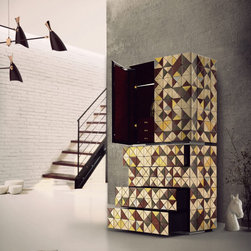 PIXEL ANODIZED Cabinet - Accent Chests And Cabinets