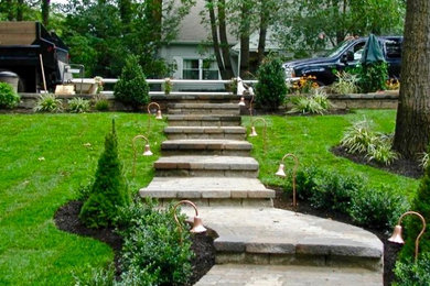 Example of a trendy staircase design in New York
