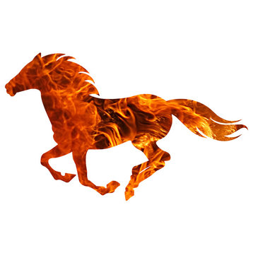 Firebolt Running Horse Wall Art