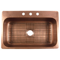 SinkSense Rohe Antique Brown 27.75"x13.375" Kitchen Sink Bottom Grid