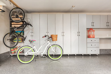 Example of an attached garage design in Calgary