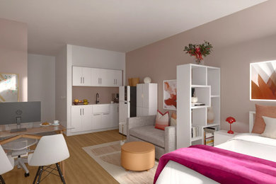 Inspiration for an eclectic bedroom remodel in New York