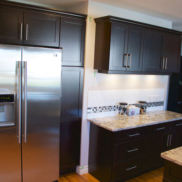 Cabinet Refacing done in Cherry Veneer