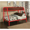ACM-02053RD, ACME Tritan Twin/Full Bunk Bed, Red
