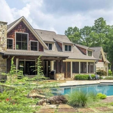 Rustic Modern open plan estate home