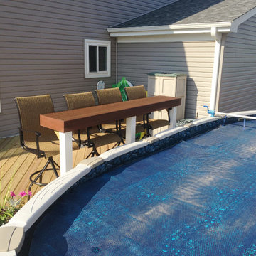 Multi-Level Pool Deck in Aurora, IL