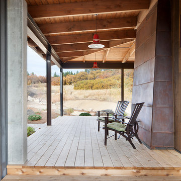 Perry Park Residence and Equestrian Facility Sitting Porch