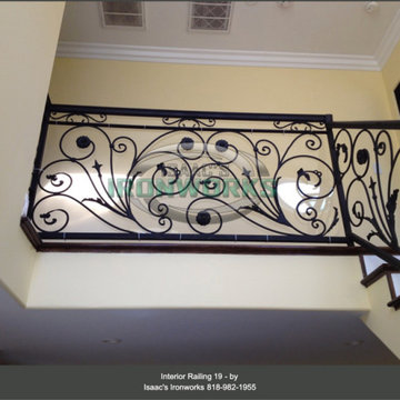 Interior Railings Custom Made by Isaac's Ironworks