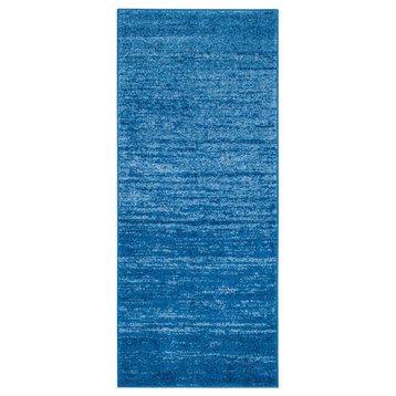 Safavieh Adirondack Collection ADR113 Rug, Light Blue/Dark Blue, 2'6"x10'