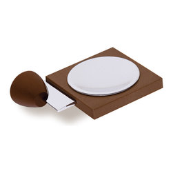 Secret Bath - Secret Bath, Wall Soap Dish, Wood-Chrome, Testa Collection - Soap Dishes & Holders