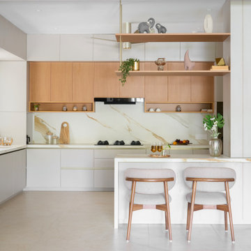 Contemporary Modular Kitchen Design in Jayanagar