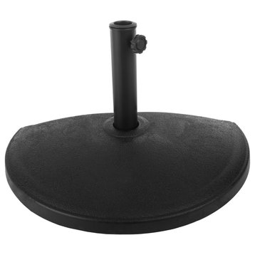 Half Umbrella Base 32lbs Heavy-Duty Resin and Cement Weighted Stand