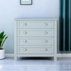 Blue-Gray Cabinet Dresser With 4 Drawers