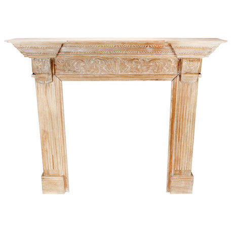 Troutman Fireplace Surround, Pickled