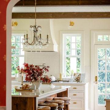 Storybook English Cottage Living & Dining Rooms