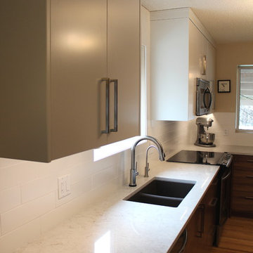 Modern Walnut and White