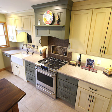 Transitional Kitchen Multicolor Cabinets ~ Wadsworth OH