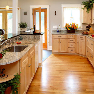 75 Beautiful Kitchen With Granite Countertops And White Appliances
