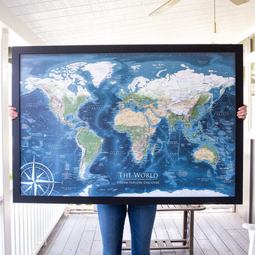 Giant wall maps - professional cartography