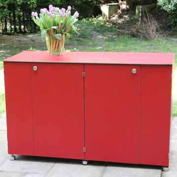 S Wide Ribinusrot Garten, Kissen und Grillen