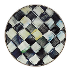 Courtly Check Enamel Saucer | MacKenzie-Childs - Dinnerware