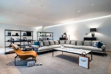 Modern living room in London.