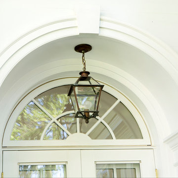 Arched transom window