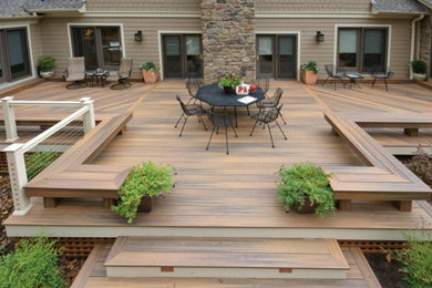 Home design - large contemporary home design idea in New York