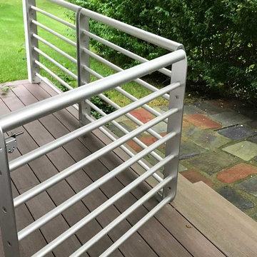 Epulum Railing with a Gate | Complementing Glass Railing