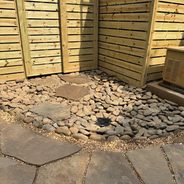 Drainage and Hardscape design-build project in Pittsboro, NC
