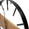 Rustic Metal Frame Wall Clock -15.75" Black