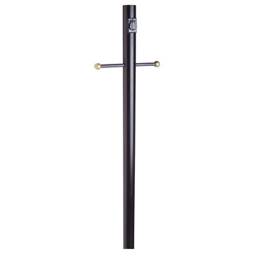 Design House 579714 80" Tall Outdoor Lamp Post, Black