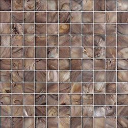 Vintage Brown Mother of Pearl Mosaic Tiles - Home Accessories & Decor