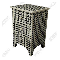 BONE EN HORN 3 DRAWER BED SIDE CABINET - Furniture
