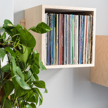 Hard Maple Record Display Shelves