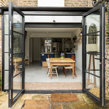High end refurbishment of full house with bespoke kitchen and stairs