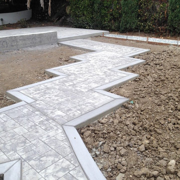 Stamped Concrete Walkway
