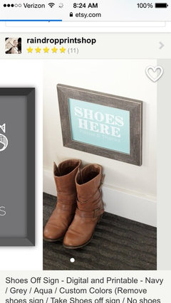 1 Please Remove Your Shoes Sign Frame Home Entrance Open House Tabletop
