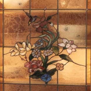 Kitchen with Stained Glass Accents